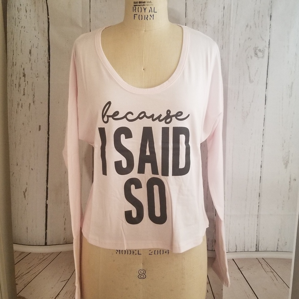 2pc Dolman long sleeve novelty tee